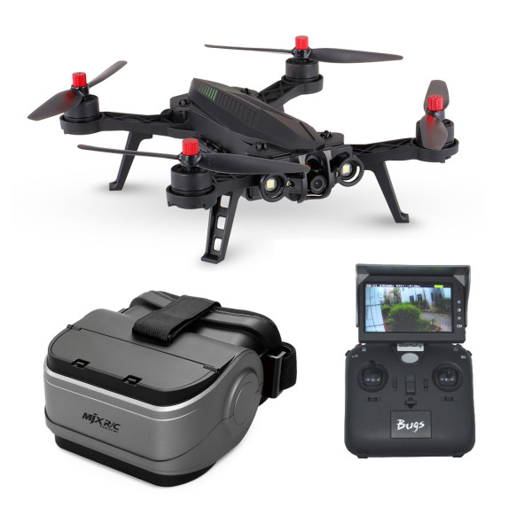 Квадрокоптер MJX Bugs 6 B6FD 250мм безколекторний 720P FPV камера монітор 4.3 окуляри